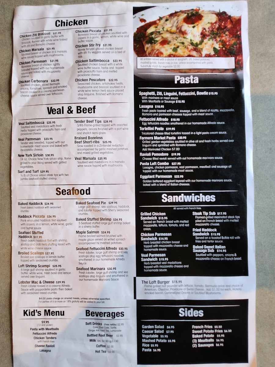 Menu Pasta Loft Restaurant-1