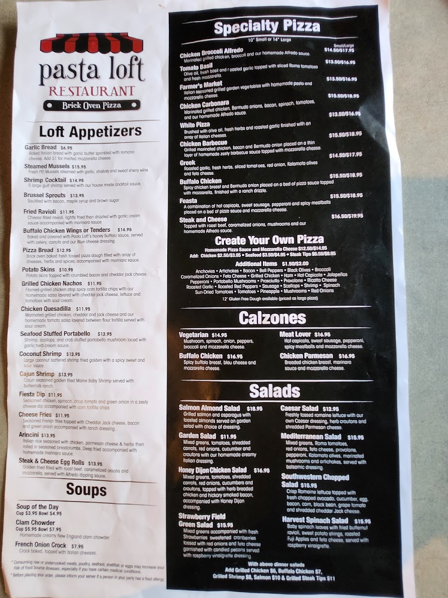 Menu Pasta Loft Restaurant-2